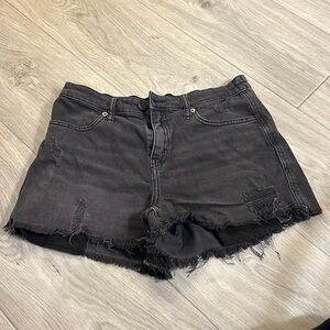 Aerie Black Relaxed Shorts w elastic waistband Sz S/P
